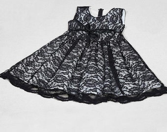 Robe Vintage Jaune Avec Dentelle Be Smart - Taille 6, Style A-Line