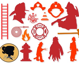 Firefighter,Firefighter svg, Fireman , SVG files for Silhouette Cameo or Cricut, vector, .svg, dxf eps