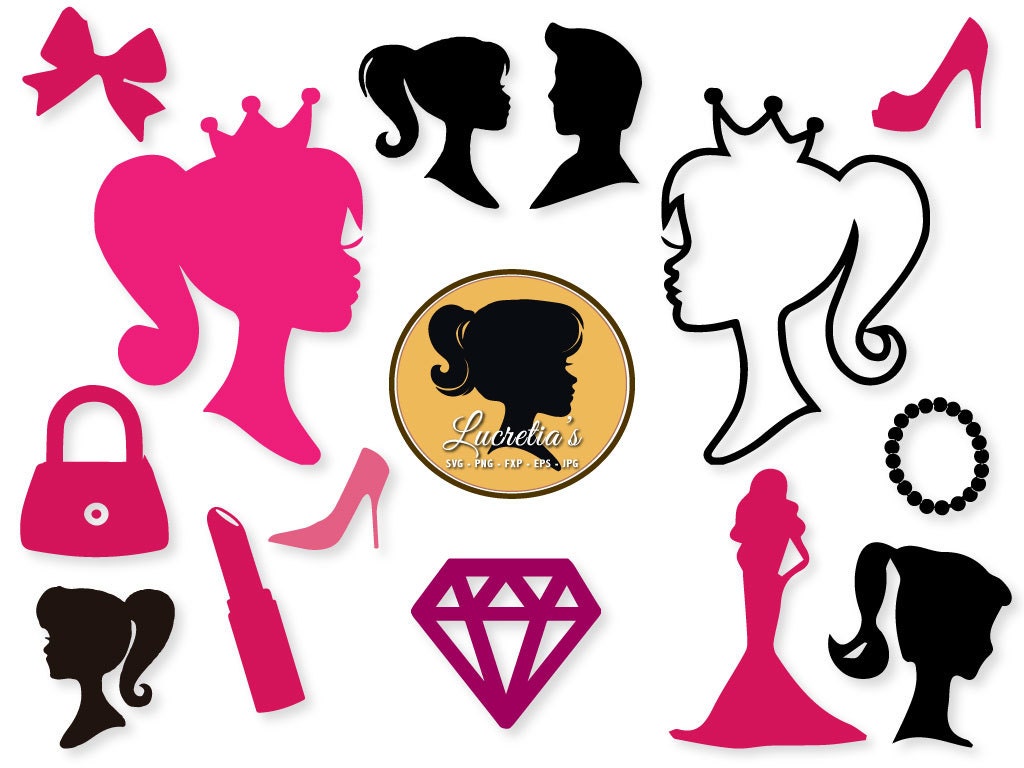 barbie silhouette earrings