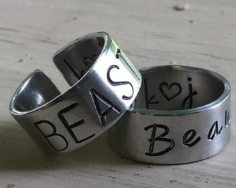 Couples Rings Set - Silver - Couples Rings - Beauty Beast