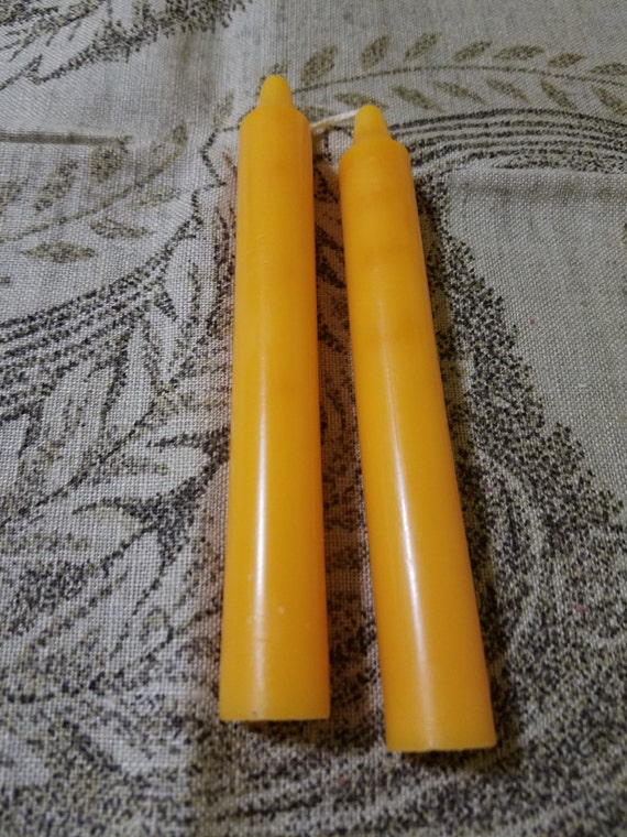 Orange Chime Mini Taper Candles 6 scented. Magick/Altar