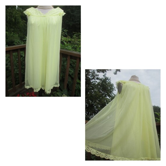 layered chiffon nightgown