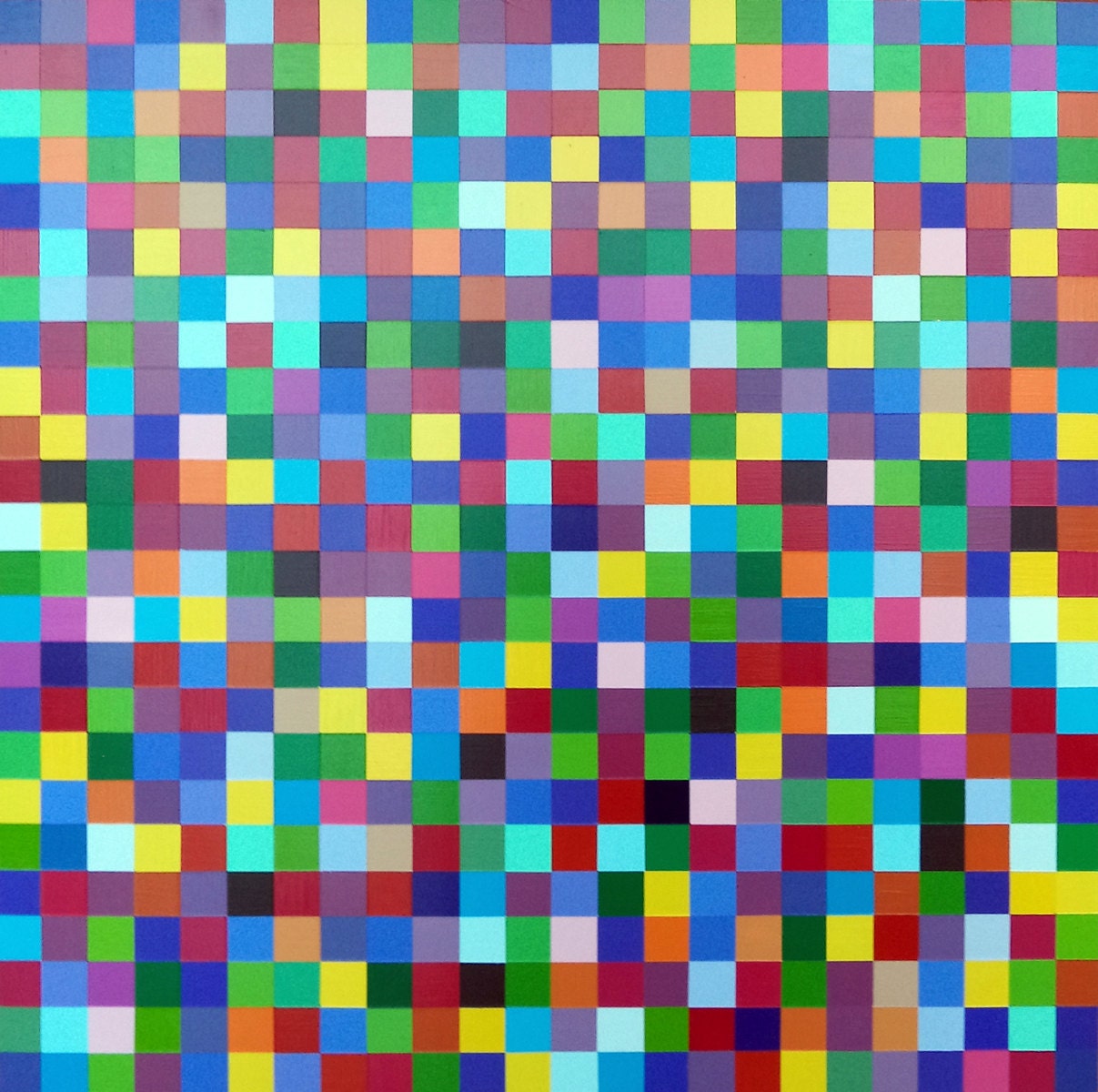 Original Large Modern Art Multicolor Decor Multi Color Squares