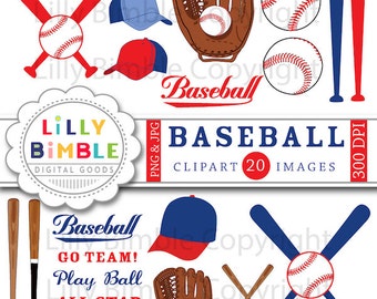 40% off Baseball clipart mitt, baseballs, bats, hats, clip art images, birthday party INSTANT DOWNLOAD