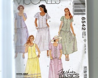 McCall's Misses' Dress Pattern 6542