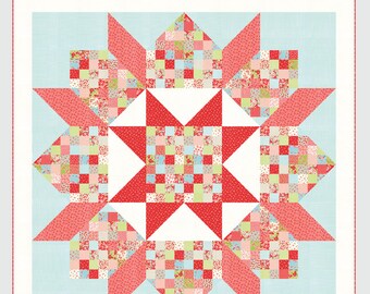 Patchwork Swoon quilt pattern from Thimble Blossoms - jelly roll friendly