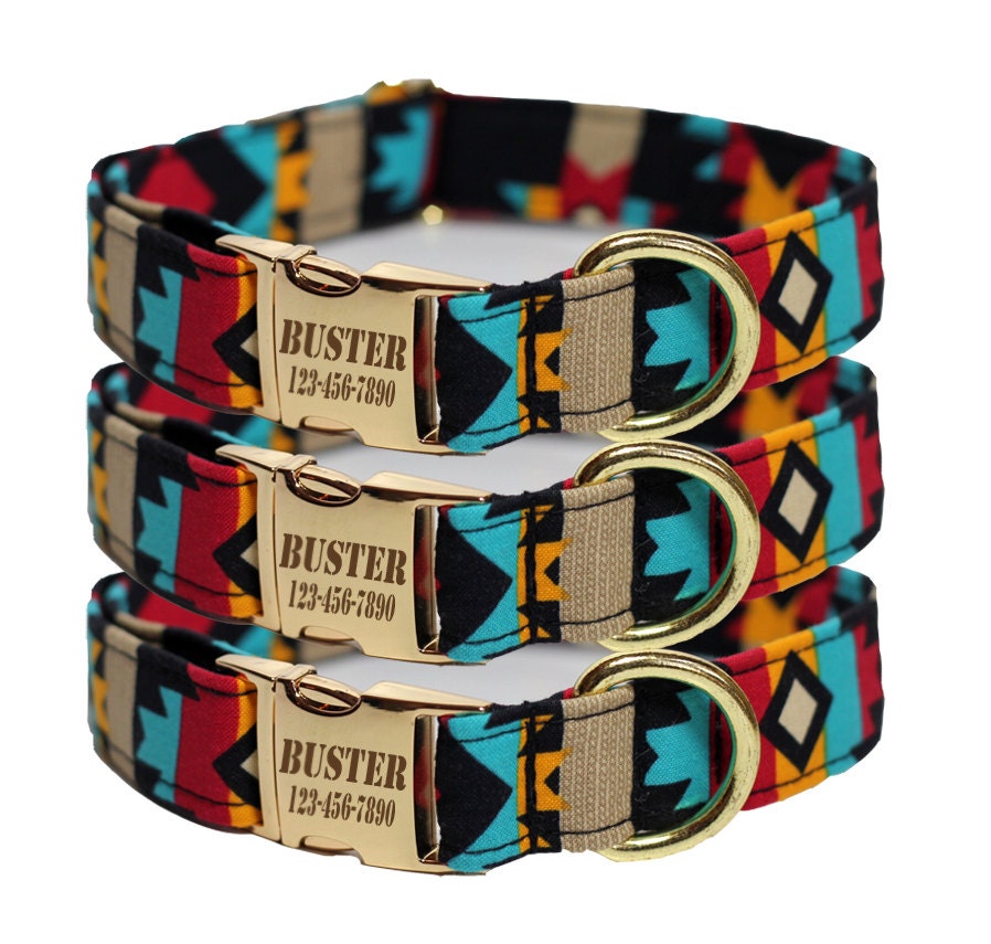Tribal Dog Collar Native American by FidosFashionCollars on Etsy