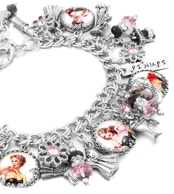 Pinups Bracelet Pinup Jewelry Retro Pinups 1940's Pinup