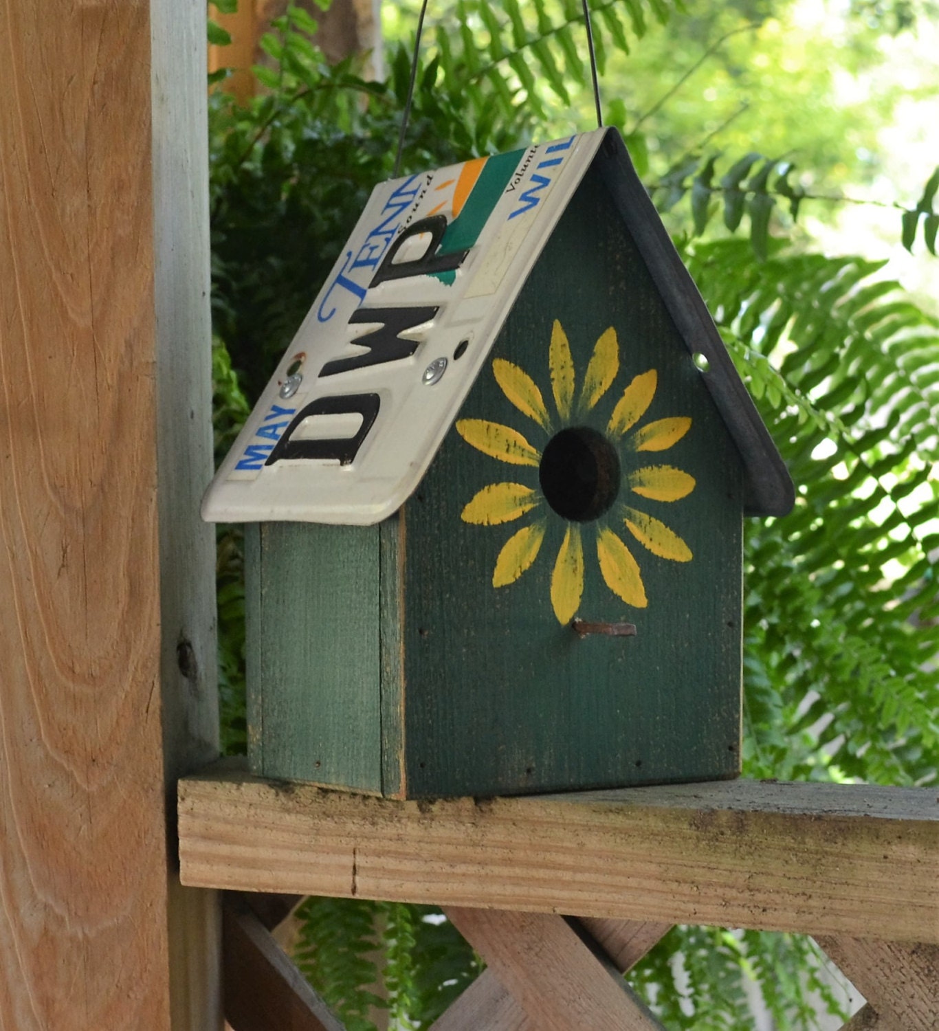 Rustic Birdhouse License Plate Birdhouse by ruraloriginals