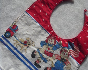 Designer Raggedy Ann and Andy Bib