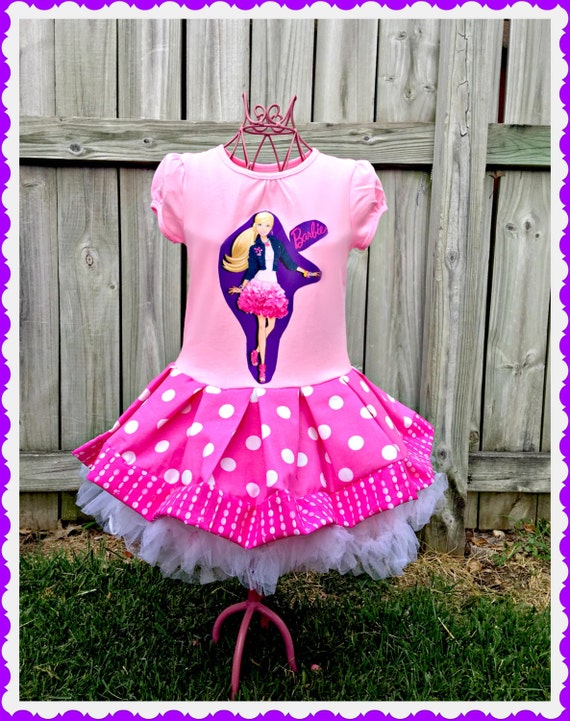 girls barbie dress Princess twirl Dress by BlossomBlueBoutique