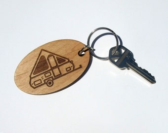A-frame Pop Up Camper Key Fob, A-Frame Travel Trailer, Aliner Travel Trailer, A-liner Pop Up Camper, Camper Key Chain, Pop Up Travel Trailer