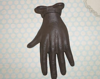 Cast Iron Hand Fingers Figurine Jewelry Holder or Wall Hook