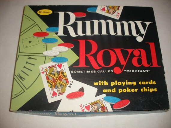 Vintage Rummy Royal Or Michigan Card Game By Whitman With