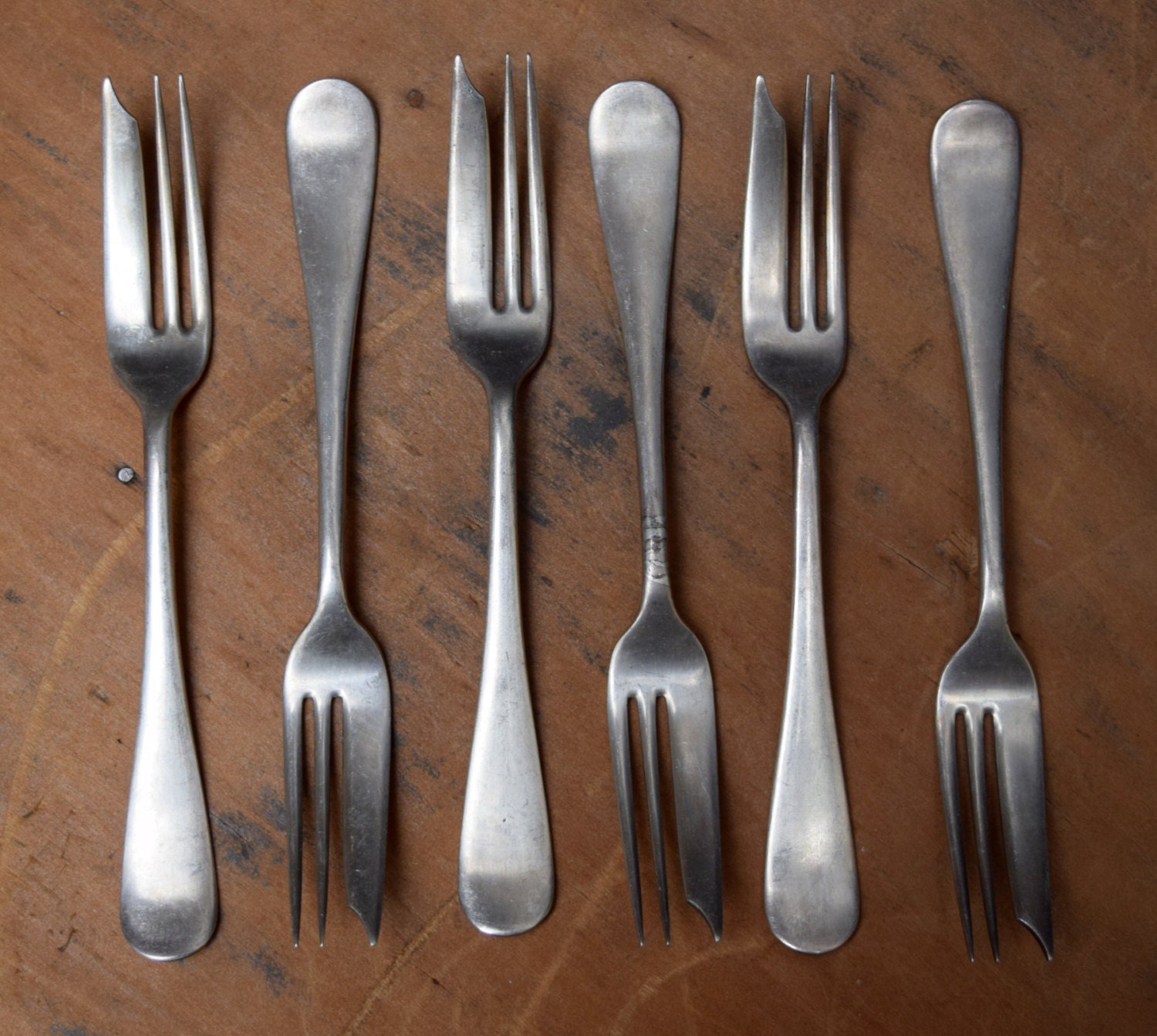 pastry 6 forks 6 Windsor Simple Forks Pastry of Classic Set Silverplate