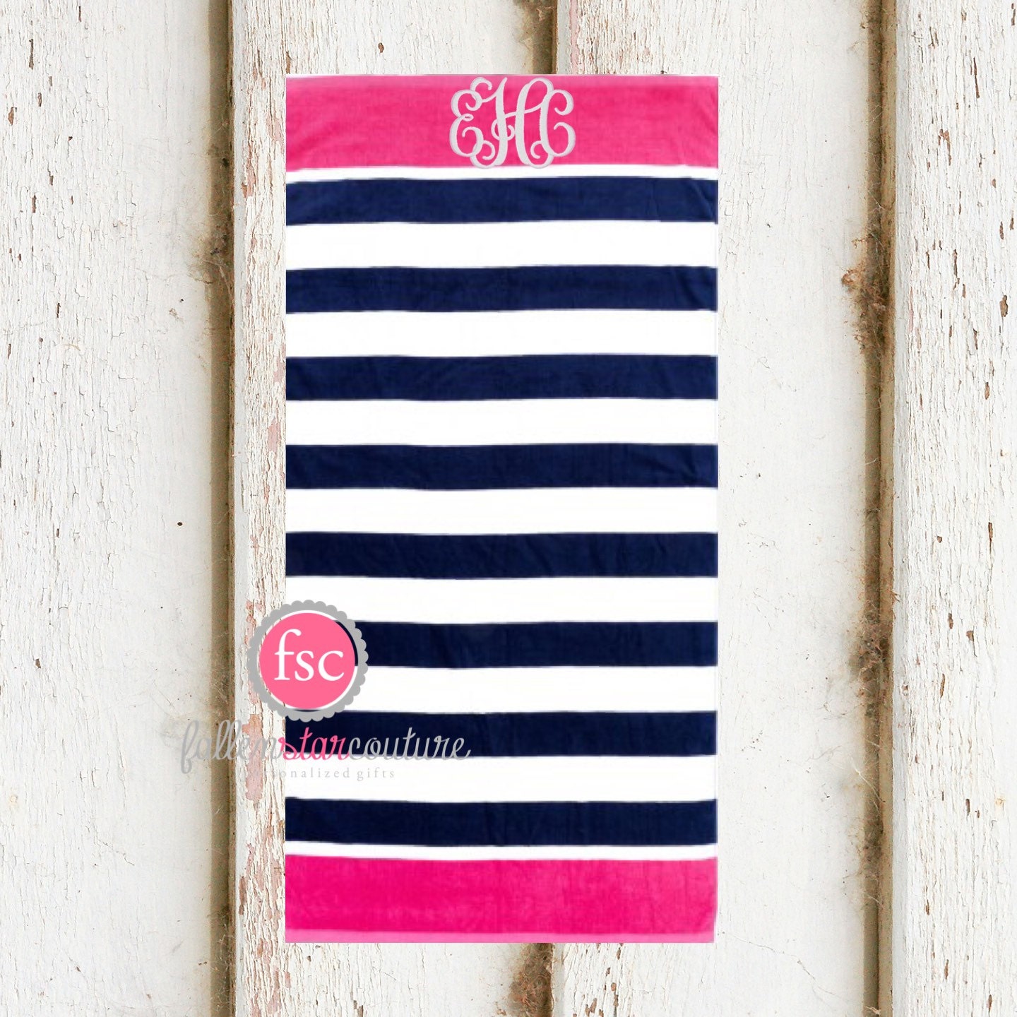 Monogrammed Beach towels personalized beach towels