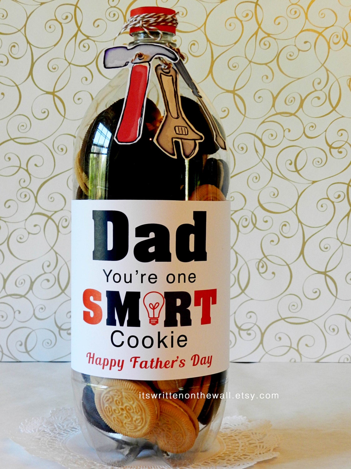 Dad You're One Smart Cookie / Happy by ItsWrittenOnTheWall on Etsy