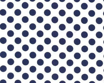 Michael Miller Fabric Ta Dot Polka Dots Navy