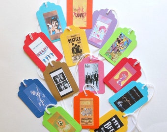 BEATLE Gift/ Price TAGS Beatles memorabilia ephemera Beatle party Beatle stuff gift Beatle art collectibles Beatle tags Beatles collectibles