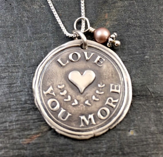 Love You More Wax Seal Necklace