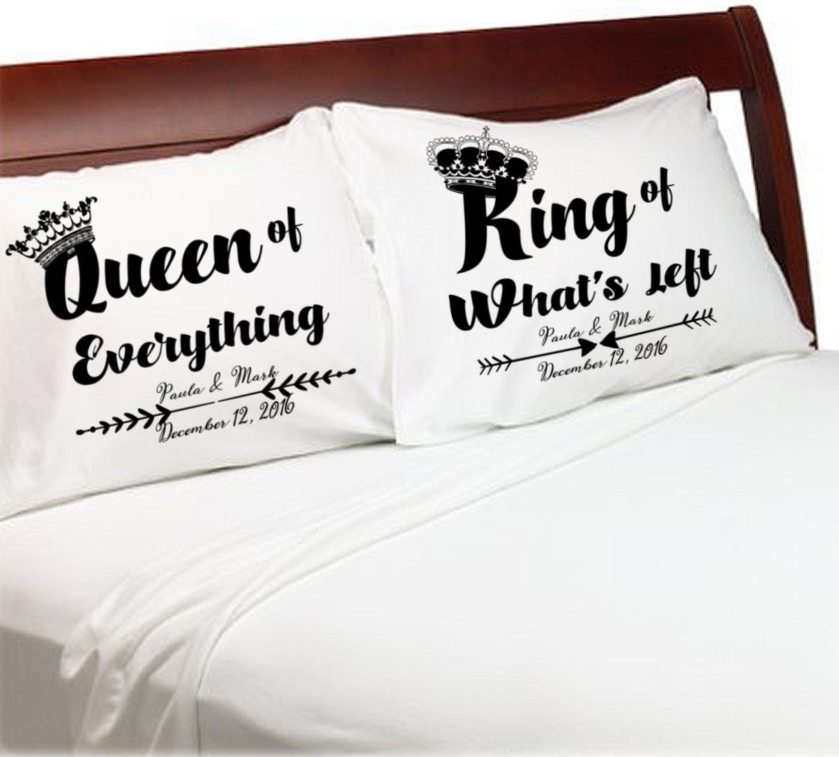 Queen of Everything King of What's Left Funny Wedding Gift