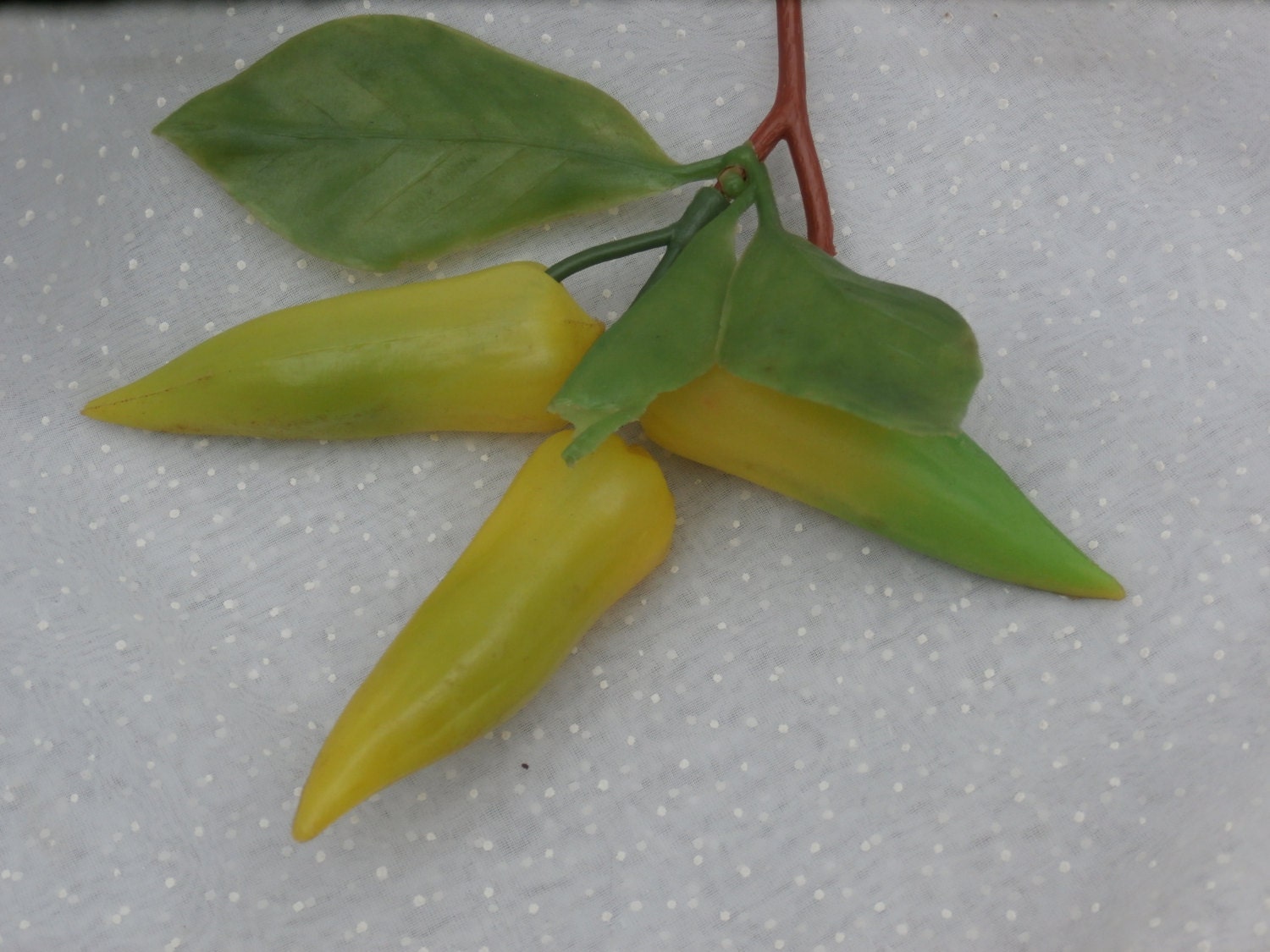 Plastic Vegetable Flower Picks Vintage Floral by MendozamVintage