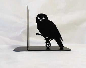 Single Metal Art Bookend, Movies, Books, Organizer, Metal Art, Shelf Decor, Owl Decor