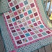RESERVED Simply DOMESTIC BLISS 63x87 quilt in pink and turquoise
