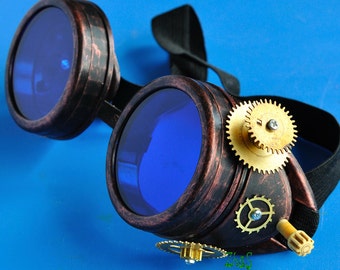 Steampunk Goggles Post Apocalypse Victorian Glasses Road Warrior Victorian Glasses diesel punk
