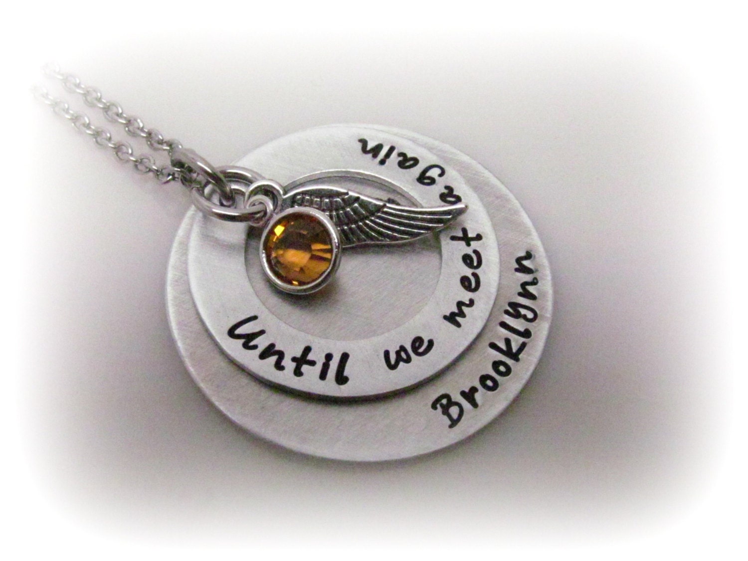 Personalized Until We Meet Again Necklace Memorial Necklace
