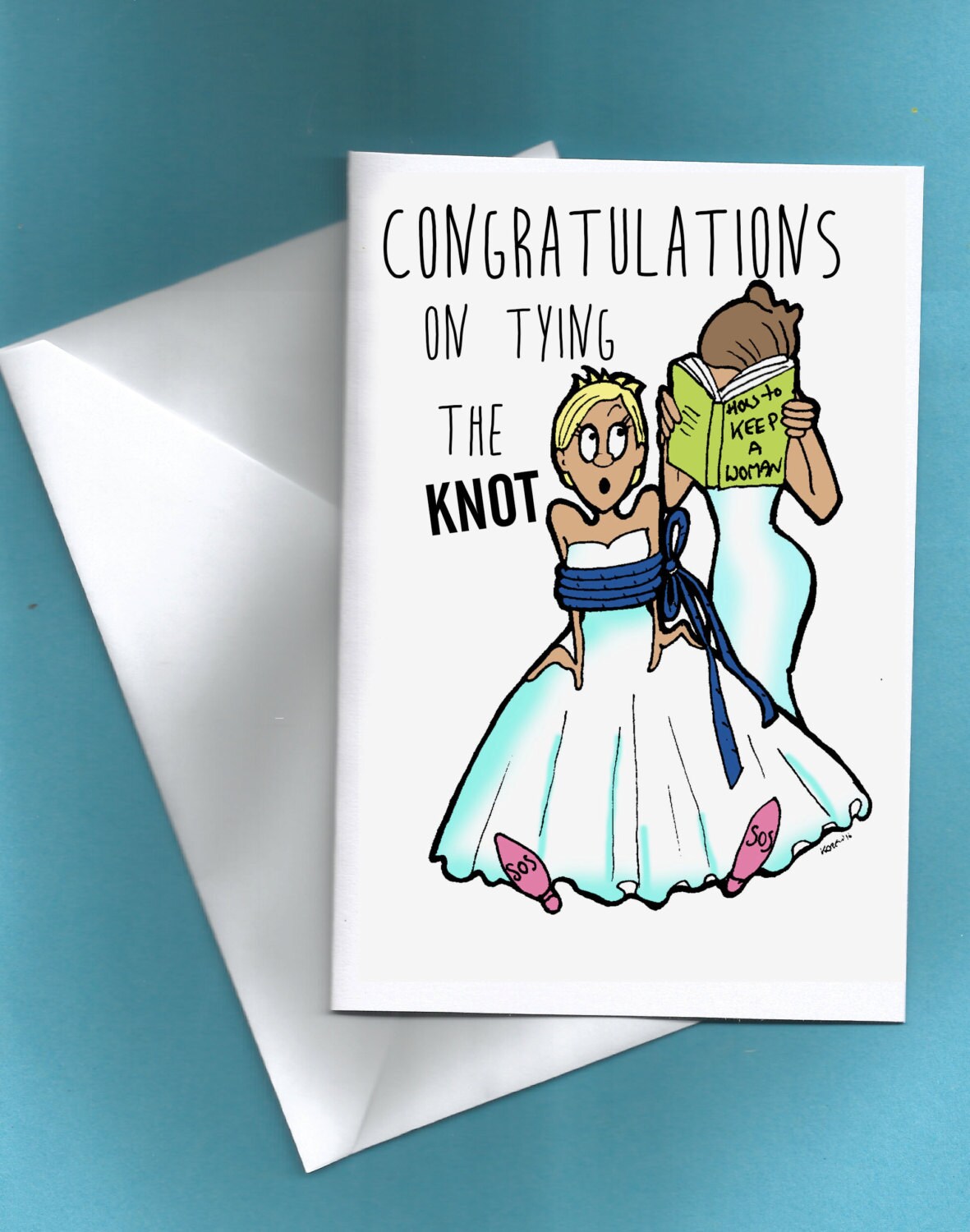 Funny Lesbian Wedding Cardsame Sex Wedding Cardwedding