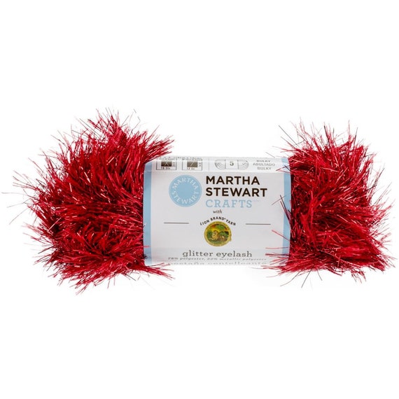 Martha Stewart Glitter eyelash yarn Lion Brand Color