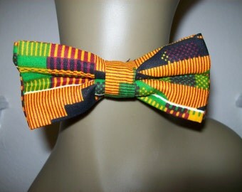 Kente #2 print bow ties/ Unisex African fabric bow tie/ African Accessories/ Kente bow ties for weddings and special occasions