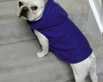 French Bulldog Pretty Purple Fleece Hoodie