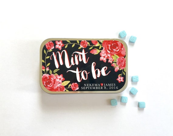 Mint to Be Favor, Mint to Be Wedding Favor, Mint to Be Sticker, Mint Tin, Wedding Sticker ...