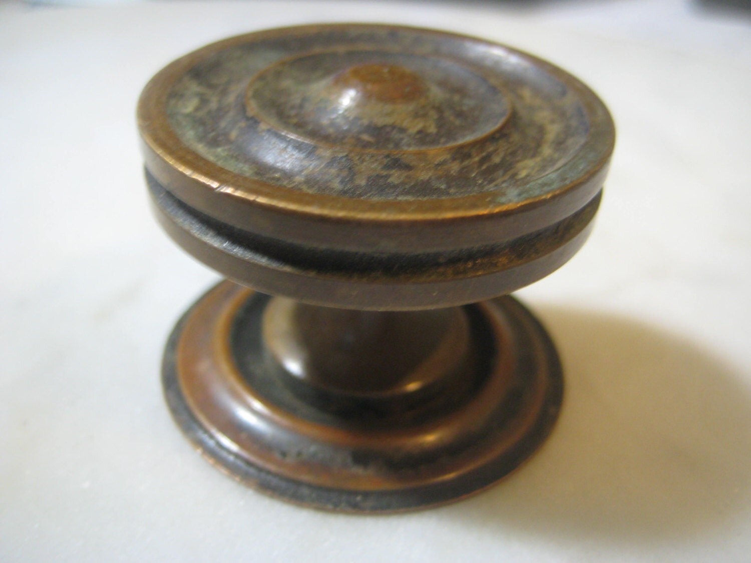 Antique Solid Brass Drawer Pull Knob Heavy Brass by StarPower99