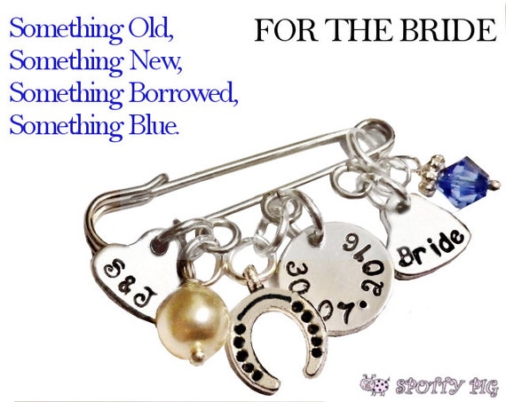 Personalised Brides Wedding Charm Pin Or By SpottyPigEtsyShop