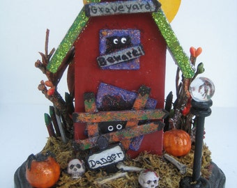 Haunted House//Haunted Asylum// Halloween House//Halloween Accents