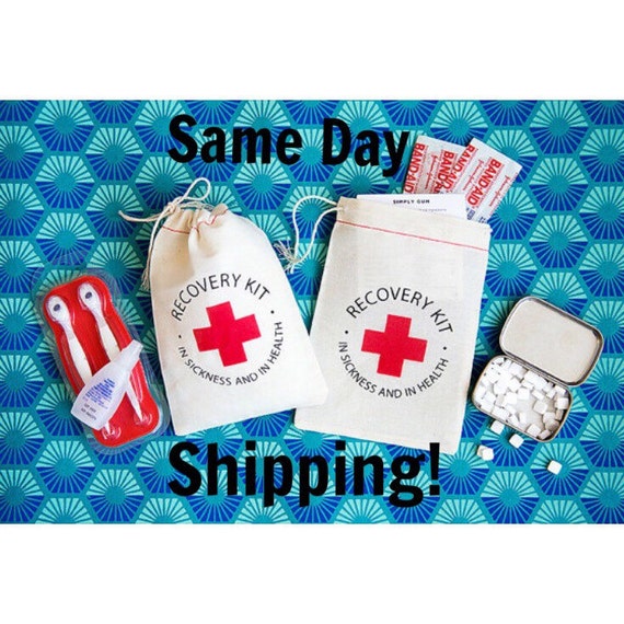 Bachelorette Party Favor Recovery Kit Bags by becollective