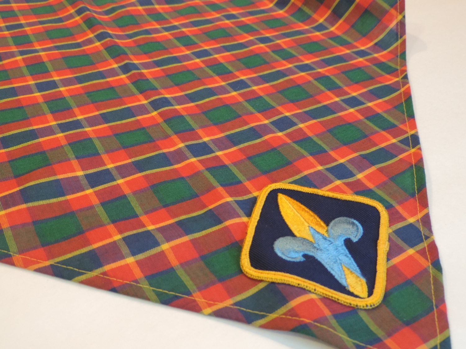 Boy Scouts Collectible Boy Scouts Checked Scarf Plaid Scarf