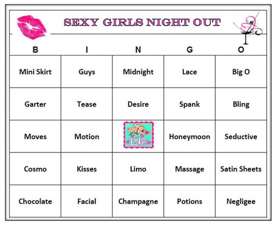 Adult Bingo Cards 115