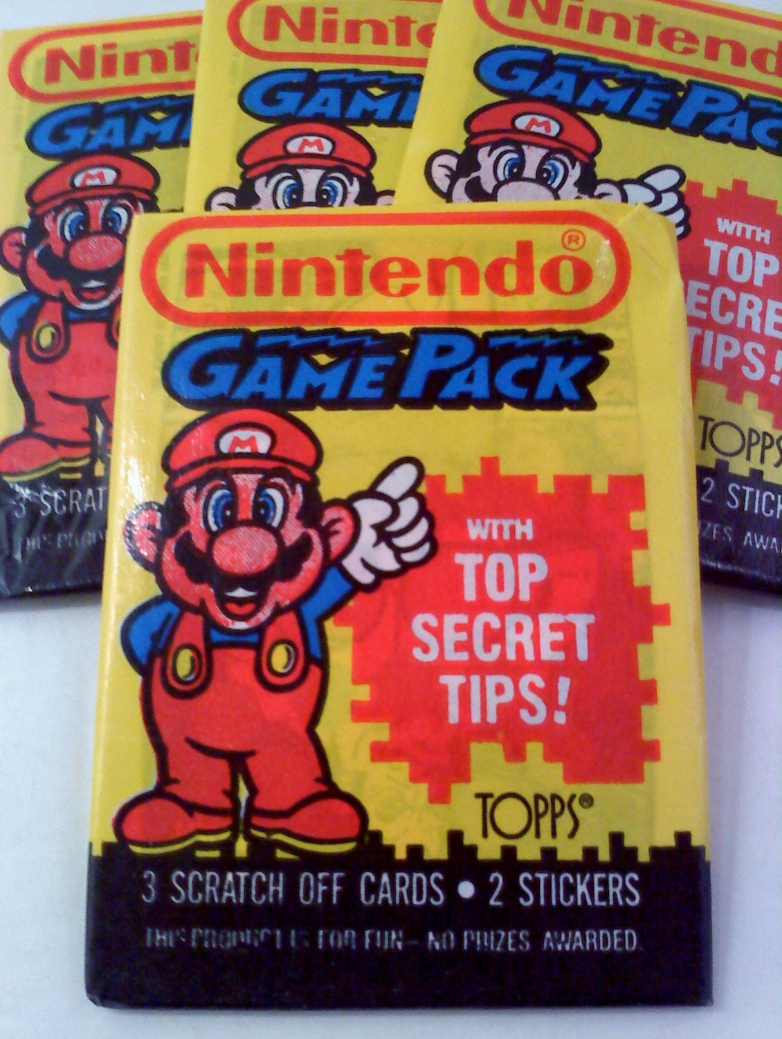 Nintendo Game Pack Vintage Trading Cards MARIO