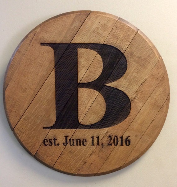 bourbon barrel head lid personalized with by bourbon barrel head lid personalized with by