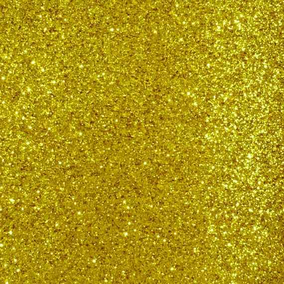 Yellow Gold Fine Glitter Fabric SHEET 25cm x 30cm