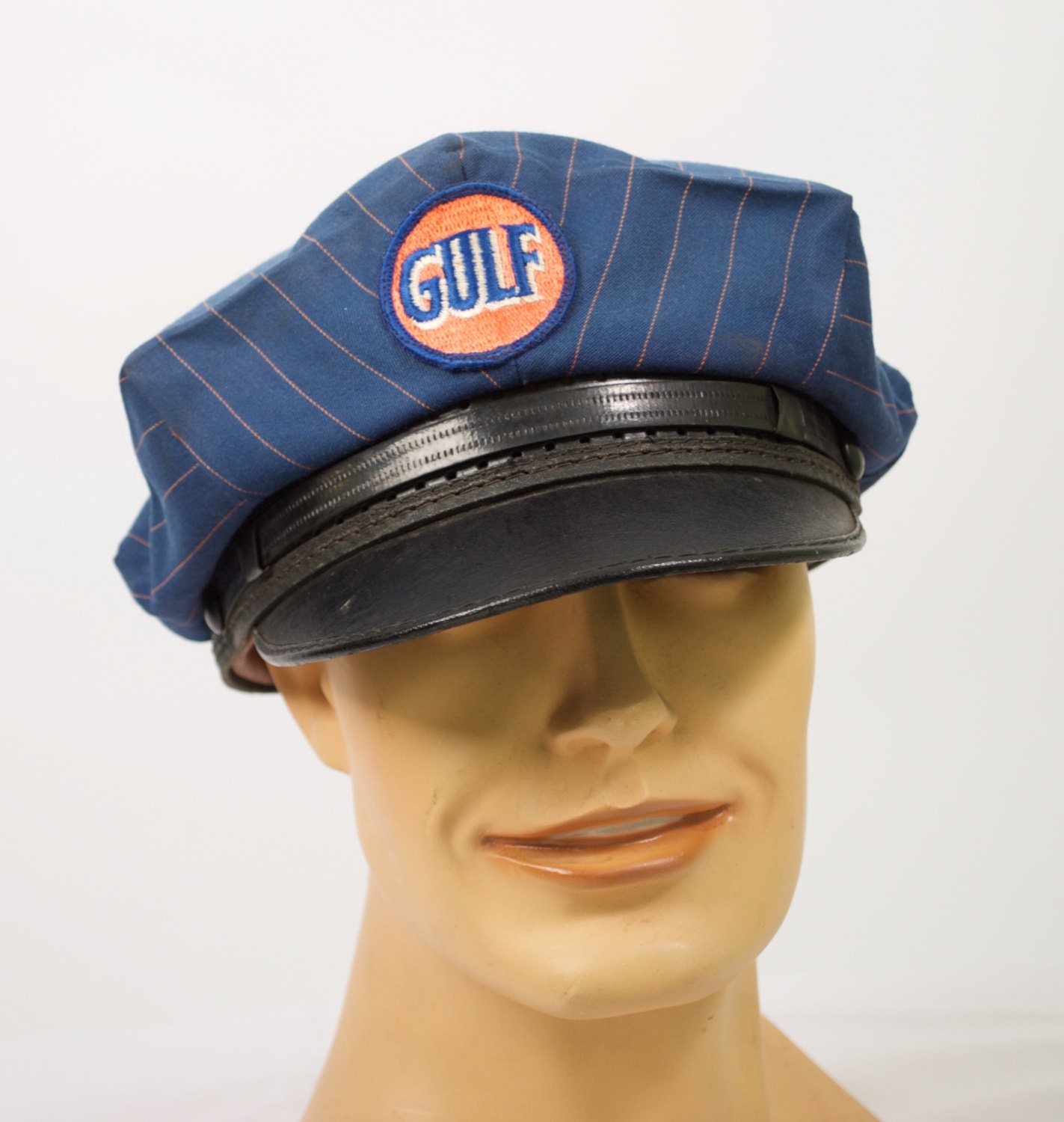1940's Gulf Gas Station Attendants Hat Size 71/2