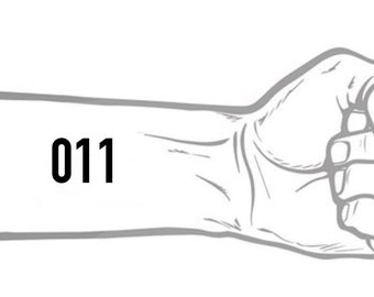 011 Stranger Things Temporary Tattoo - Stranger Things Costume - Stranger Things Eleven