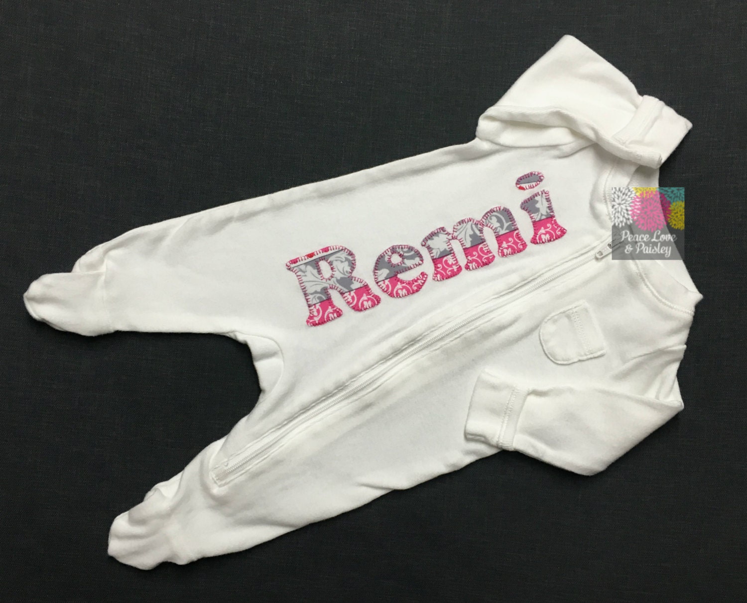 Personalized Baby Sleeper Footed Sleeper Personalized Baby
