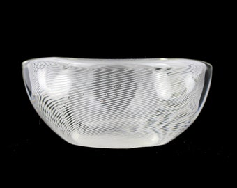 Vintage Mid Century Murano Geode Bowl, possibly by Venini