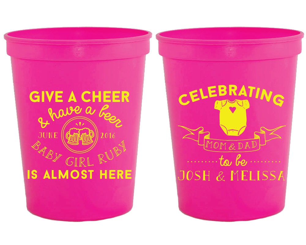 Baby Shower Cups Baby Shower Drink Cups Baby Shower Favors