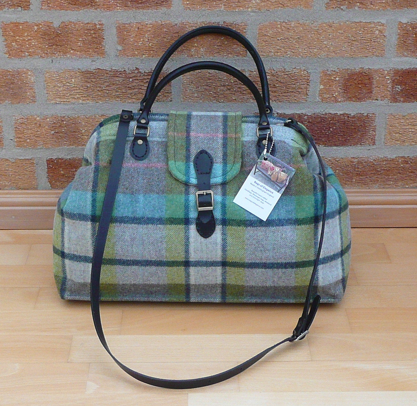 Made To Order Mary Poppins Bag Tweed Carpet Bag by Bagsofelegance